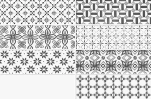 CAJA AZULEJO URBANIA DECO BLACK Y WHITE 30 X 45 (1.36M2) 1RA DALTILE