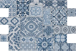 CAJA AZULEJO CLASSICO COBALTO 34 X 50 (1.20 M2) 1RA DALTILE