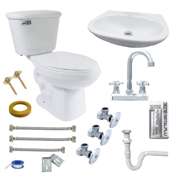 WC TOTAL PACK EKON PLUS ALARGADO BLANCO TAZA,TANQUE,LAVABO